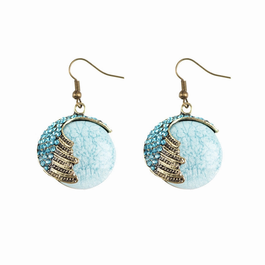 Wholesale Vintage Peacock Alloy Earrings