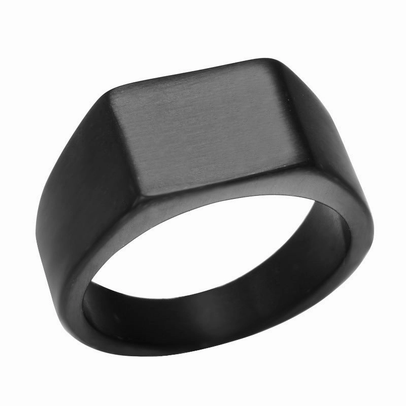 Wholesale Vintage polished stainless steel titanium ring