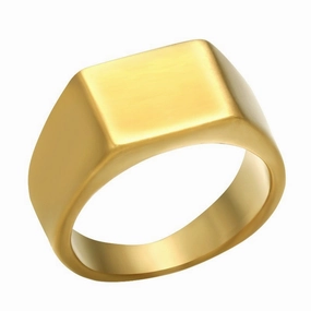 Wholesale Vintage polished stainless steel titanium ring