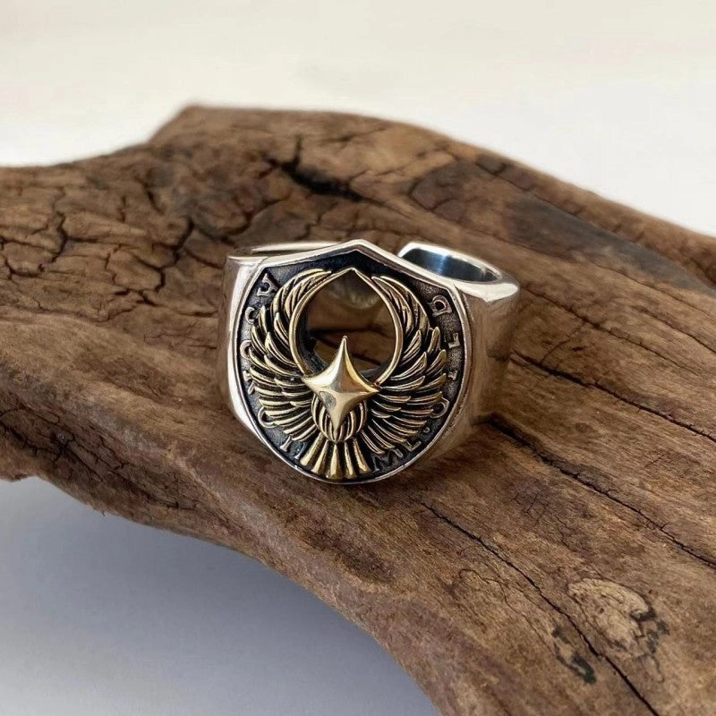 Wholesale Vintage Rock Open Alloy Ring