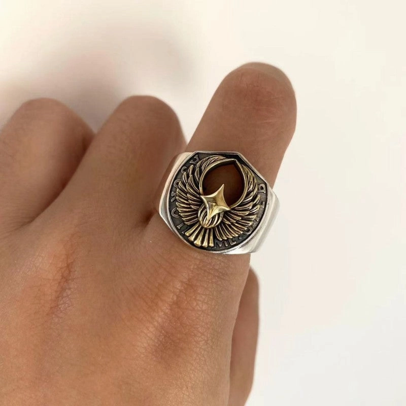 Wholesale Vintage Rock Open Alloy Ring