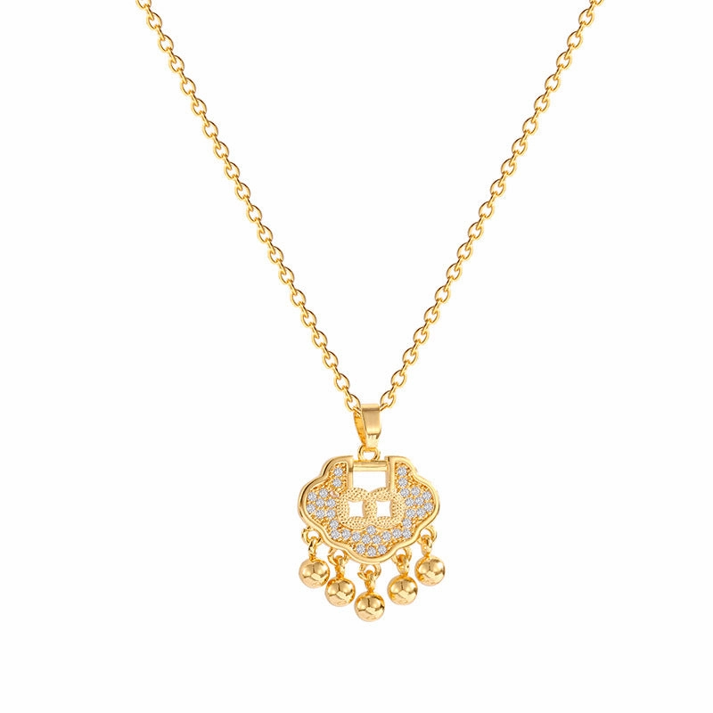 Wholesale Vintage Safety Lock Pendant Titanium Steel Necklace