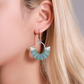 Wholesale Vintage Scalloped Alloy Earrings