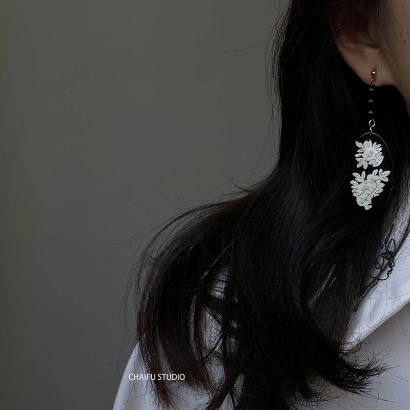 Wholesale Vintage Seashell Figure Acrylic Earrings