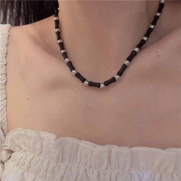 Wholesale Vintage Slub Alloy Beaded Necklace Set