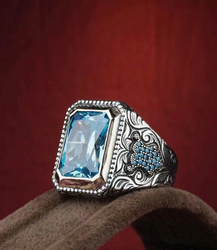 Wholesale Vintage Square Zircon Alloy Rings