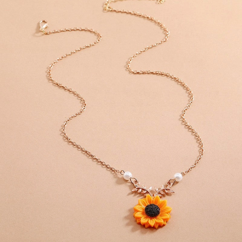 Wholesale Vintage Sunflower Resin Earrings