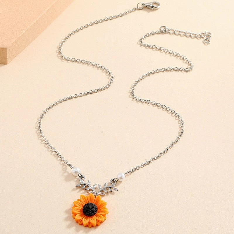 Wholesale Vintage Sunflower Resin Earrings
