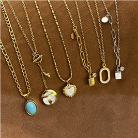 Wholesale Vintage Sunflower Titanium Steel Necklaces