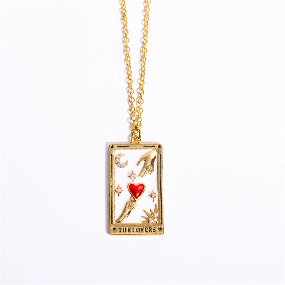 Wholesale Vintage Tarot Brand Diamond Copper Necklaces