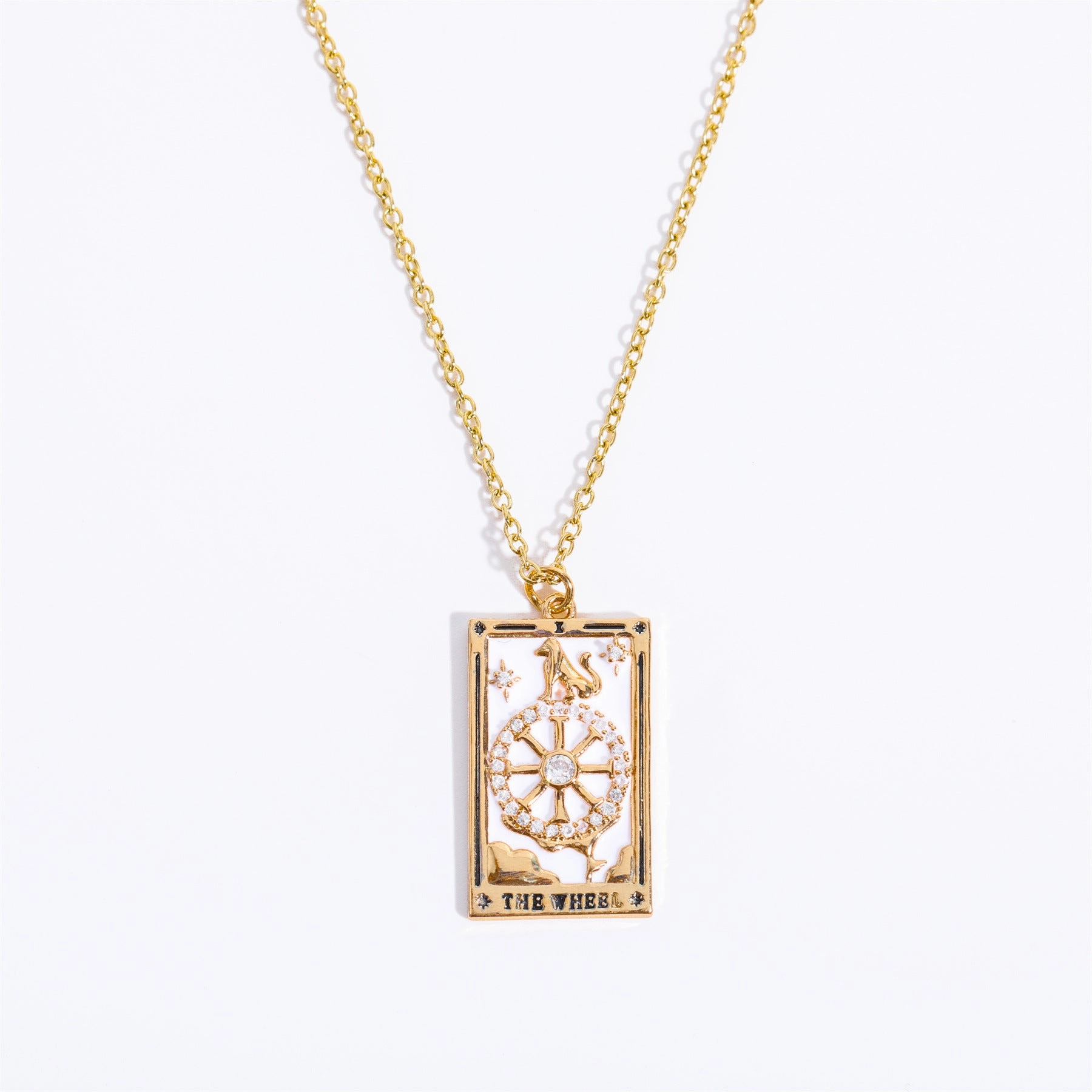Wholesale Vintage Tarot Brand Diamond Copper Necklaces