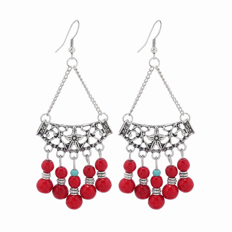 Wholesale Vintage Tassel Alloy Earrings