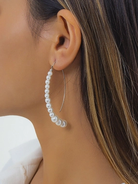 Wholesale Vintage Temperament Baroque Irregular Imitation Pearl Earrings