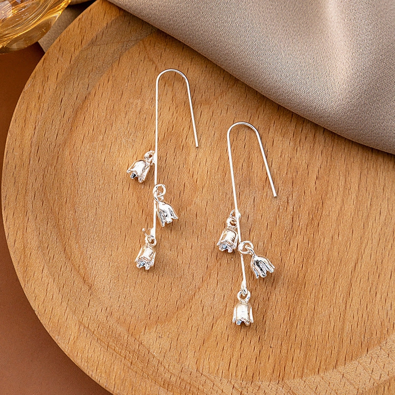 Wholesale Vintage Three-dimensional Flower Bohemian Chrysanthemum Dandelion  Alloy Earrings