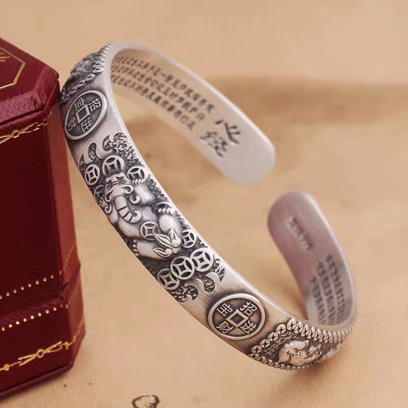 Wholesale Vintage Transit Pixiu Copper Coin Alloy Bracelet