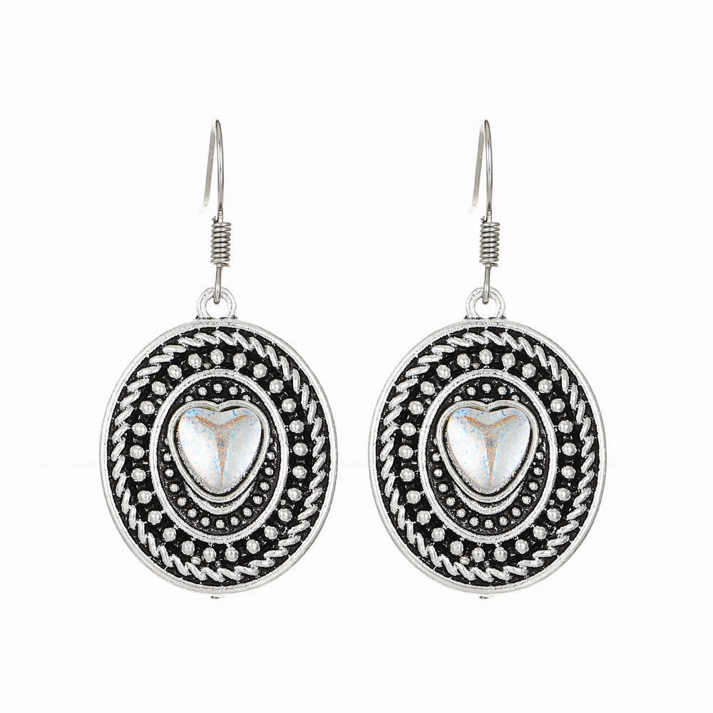 Wholesale Vintage Turquoise Alloy Earrings