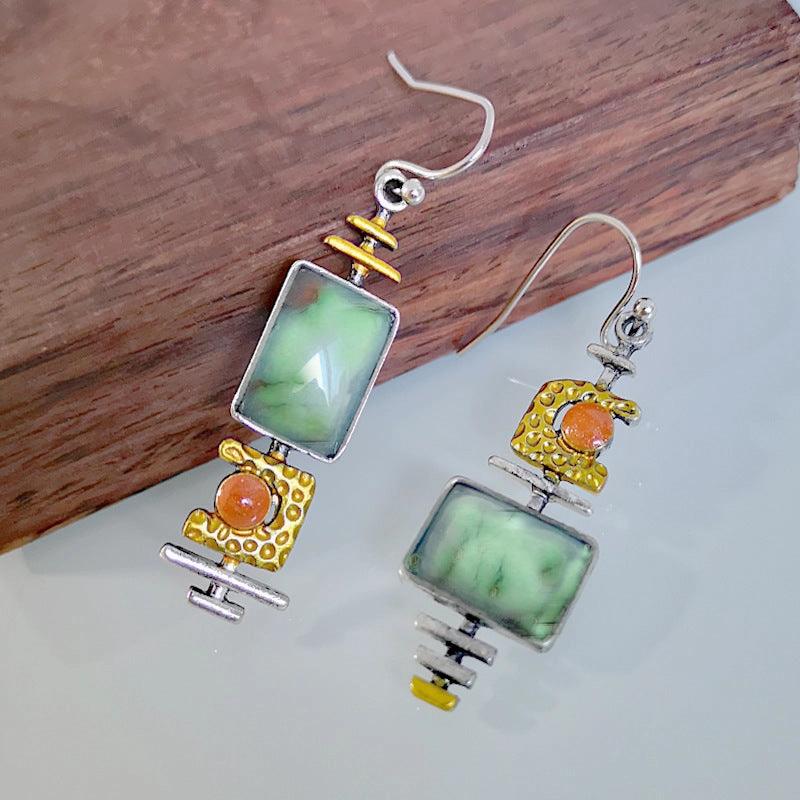 Wholesale Vintage Turquoise Metal Earrings