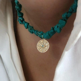 Wholesale Vintage Turquoise Necklace Collarbone Chain