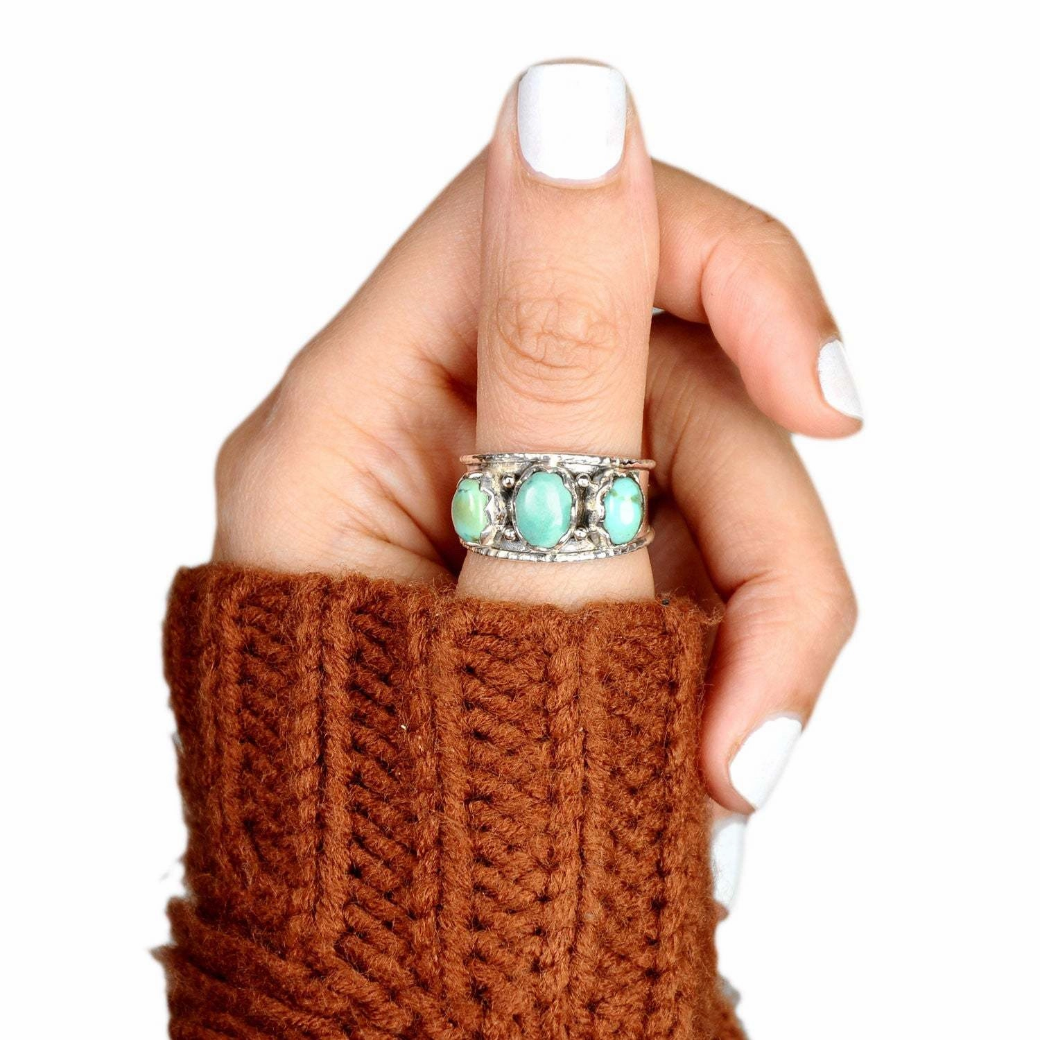 Wholesale Vintage Turquoise Rings Alloy