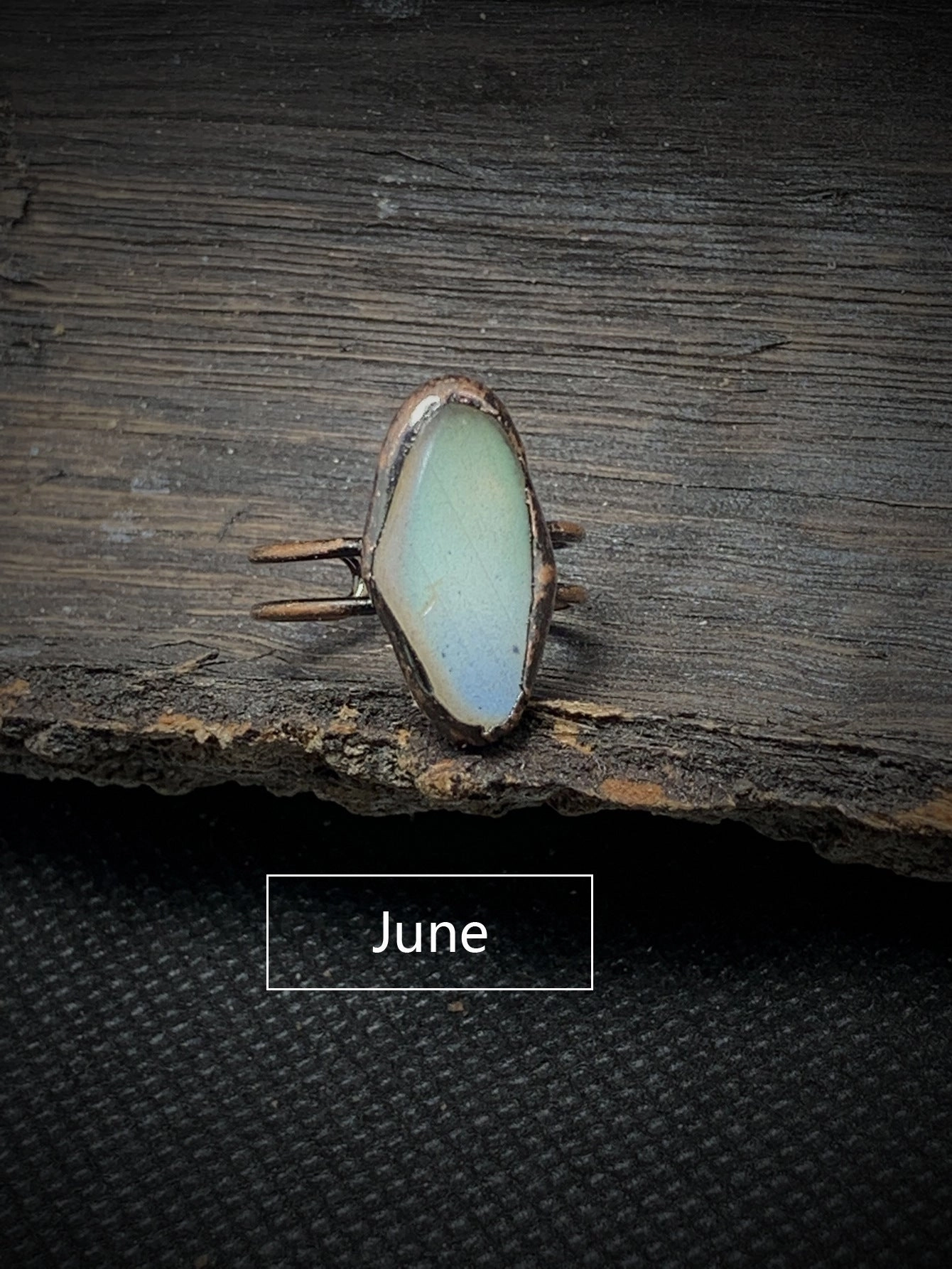 Wholesale Vintage Twelve Birthstone Natural Raw Stone Open Adjustable Ring