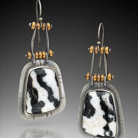 Wholesale Vintage Two Tone Alloy Earrings