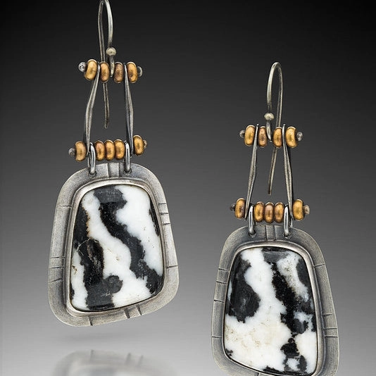 Wholesale Vintage Two Tone Alloy Earrings