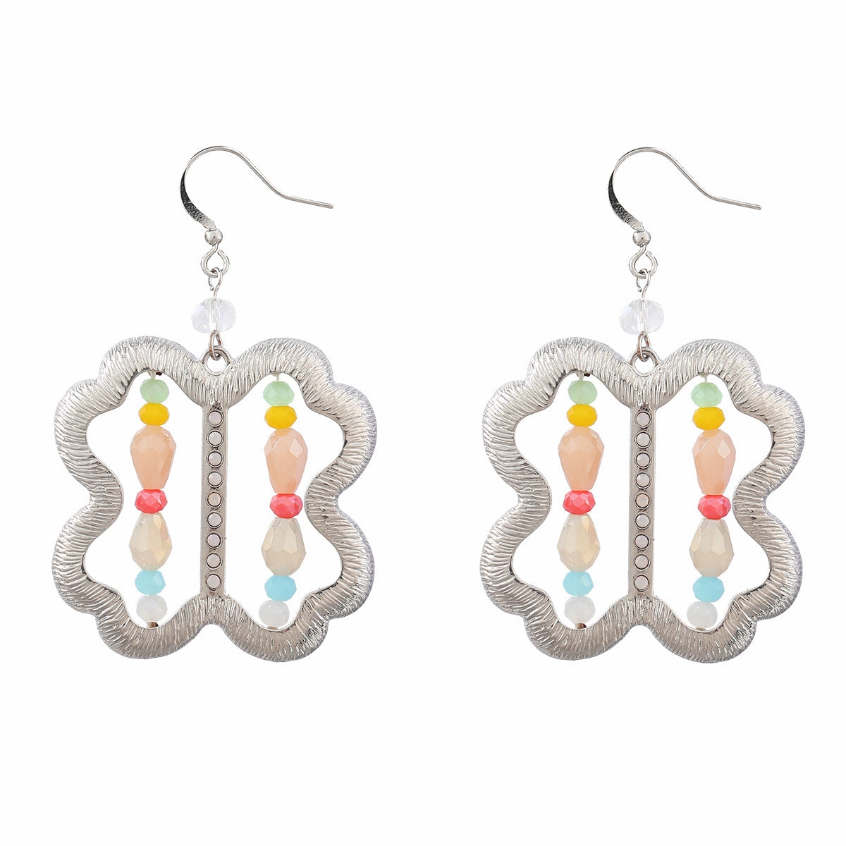 Wholesale Vintage Vertical Stripe Alloy Earrings