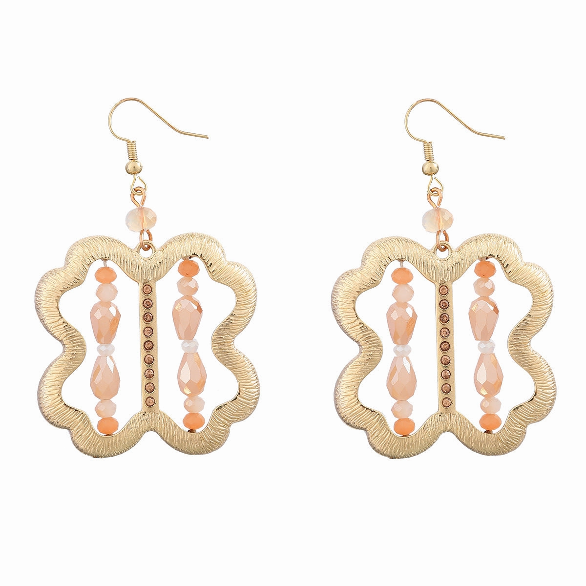 Wholesale Vintage Vertical Stripe Alloy Earrings