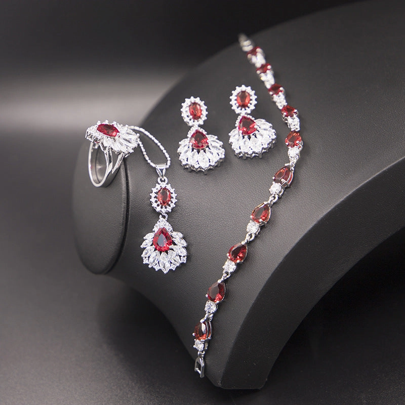 Wholesale Vintage Water Drop Zircon Earrings