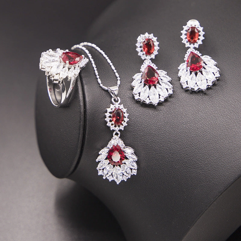 Wholesale Vintage Water Drop Zircon Earrings