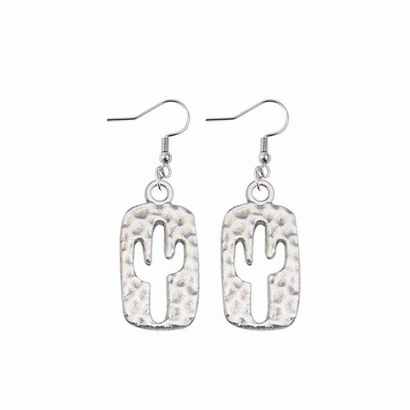 Wholesale Vintage Western Denim Alloy Earrings