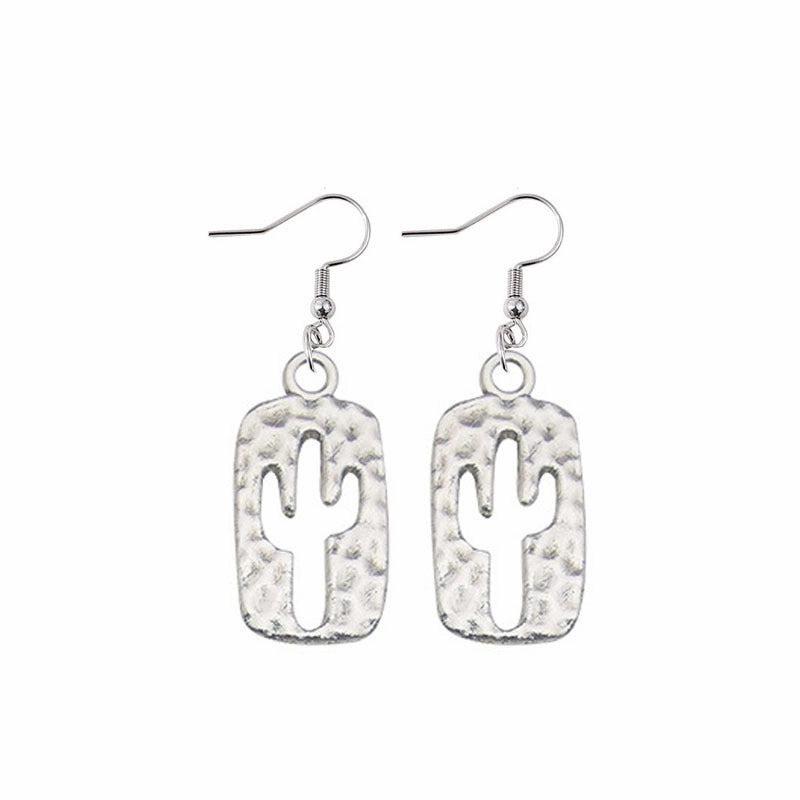Wholesale Vintage Western Denim Alloy Earrings