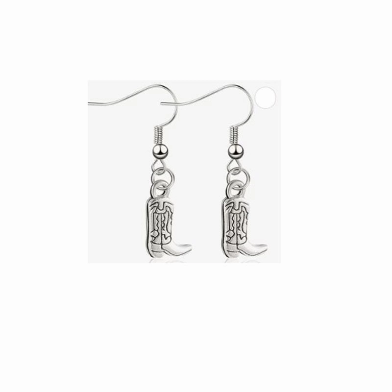 Wholesale Vintage Western Denim Alloy Earrings