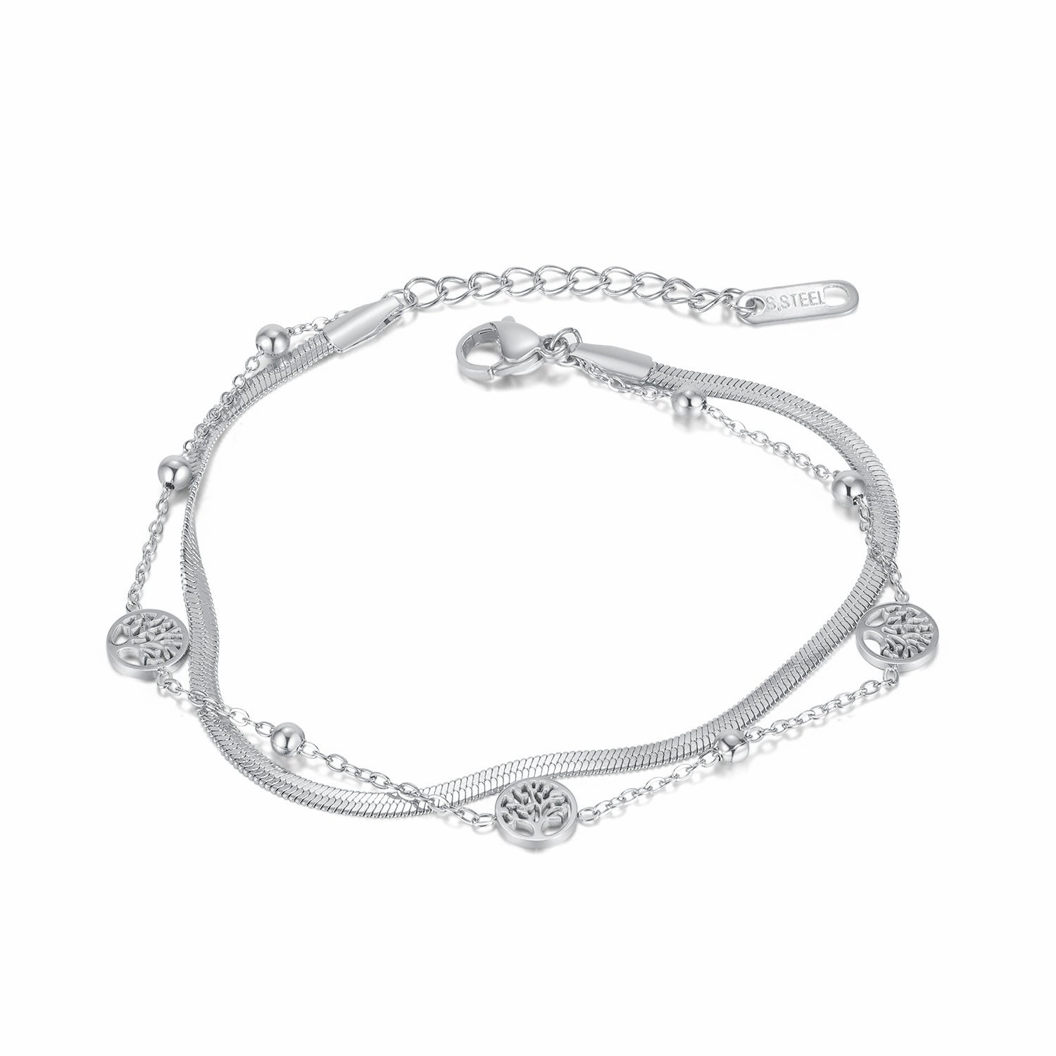 Wholesale Vintage Wild Snake Bone Tree of Life Bracelet