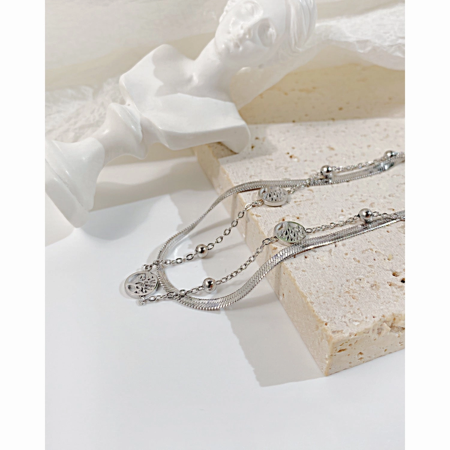 Wholesale Vintage Wild Snake Bone Tree of Life Bracelet