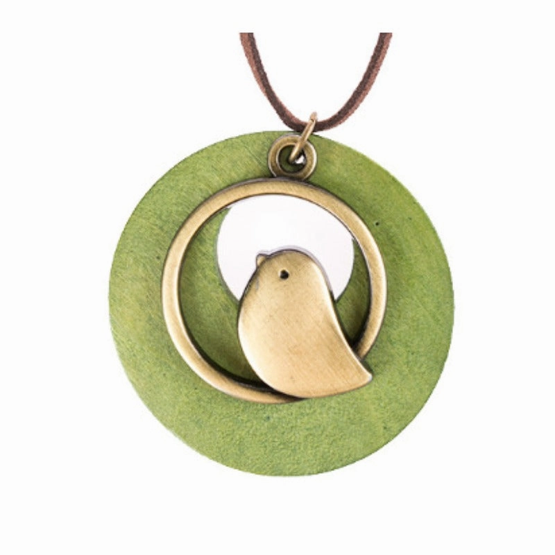 Wholesale Vintage Wooden Bird Necklaces
