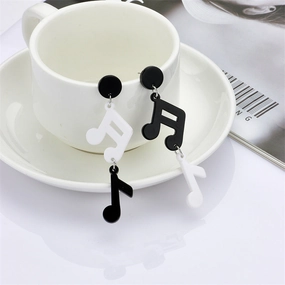 Wholesale Vinyl Notes Acrylic Ear Studs