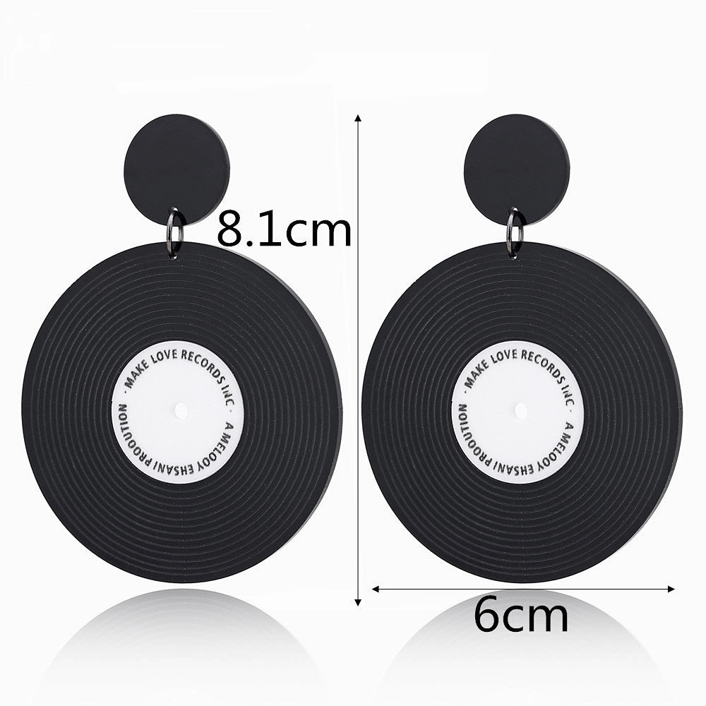 Wholesale Vinyl Round Acrylic Ear Studs