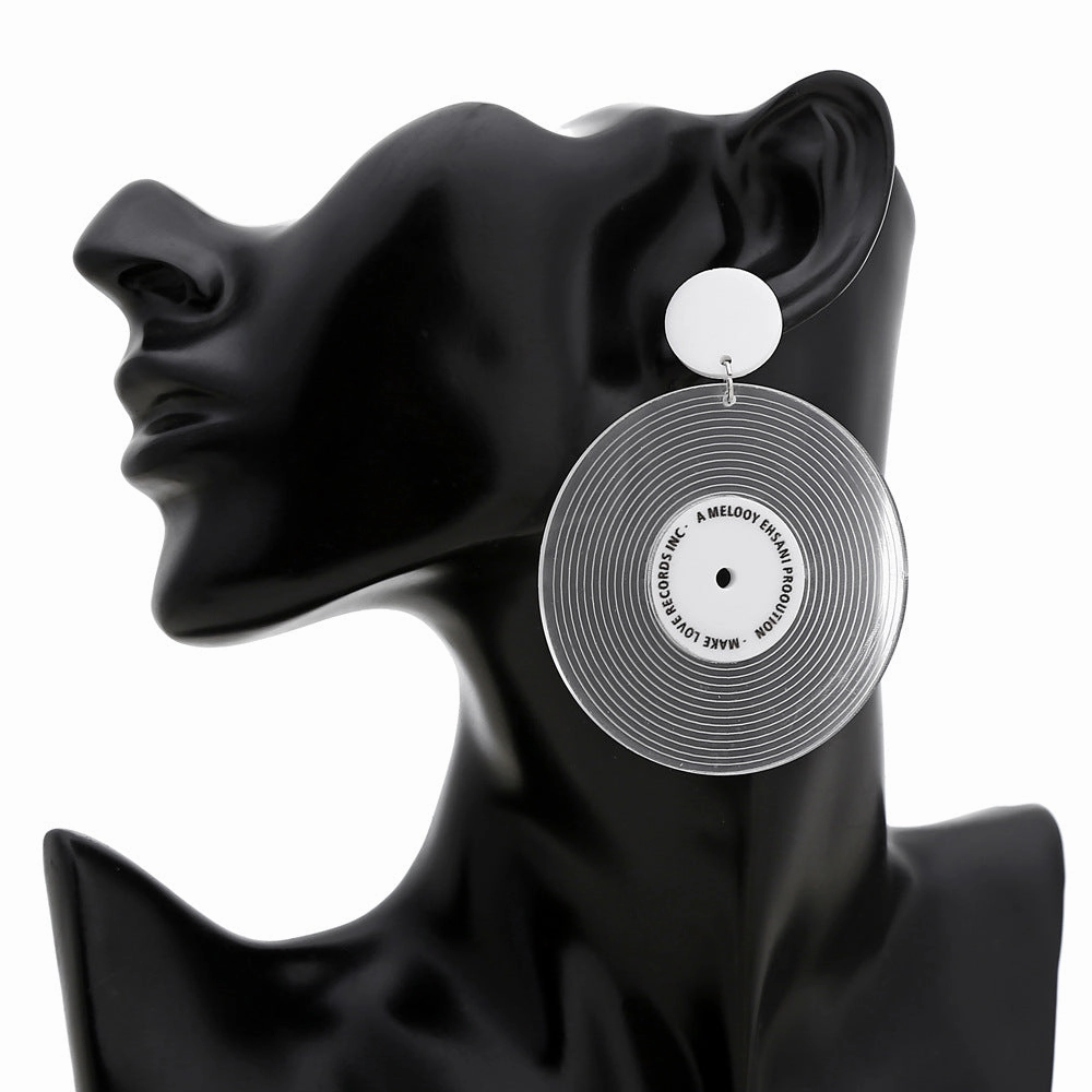 Wholesale Vinyl Round Acrylic Ear Studs
