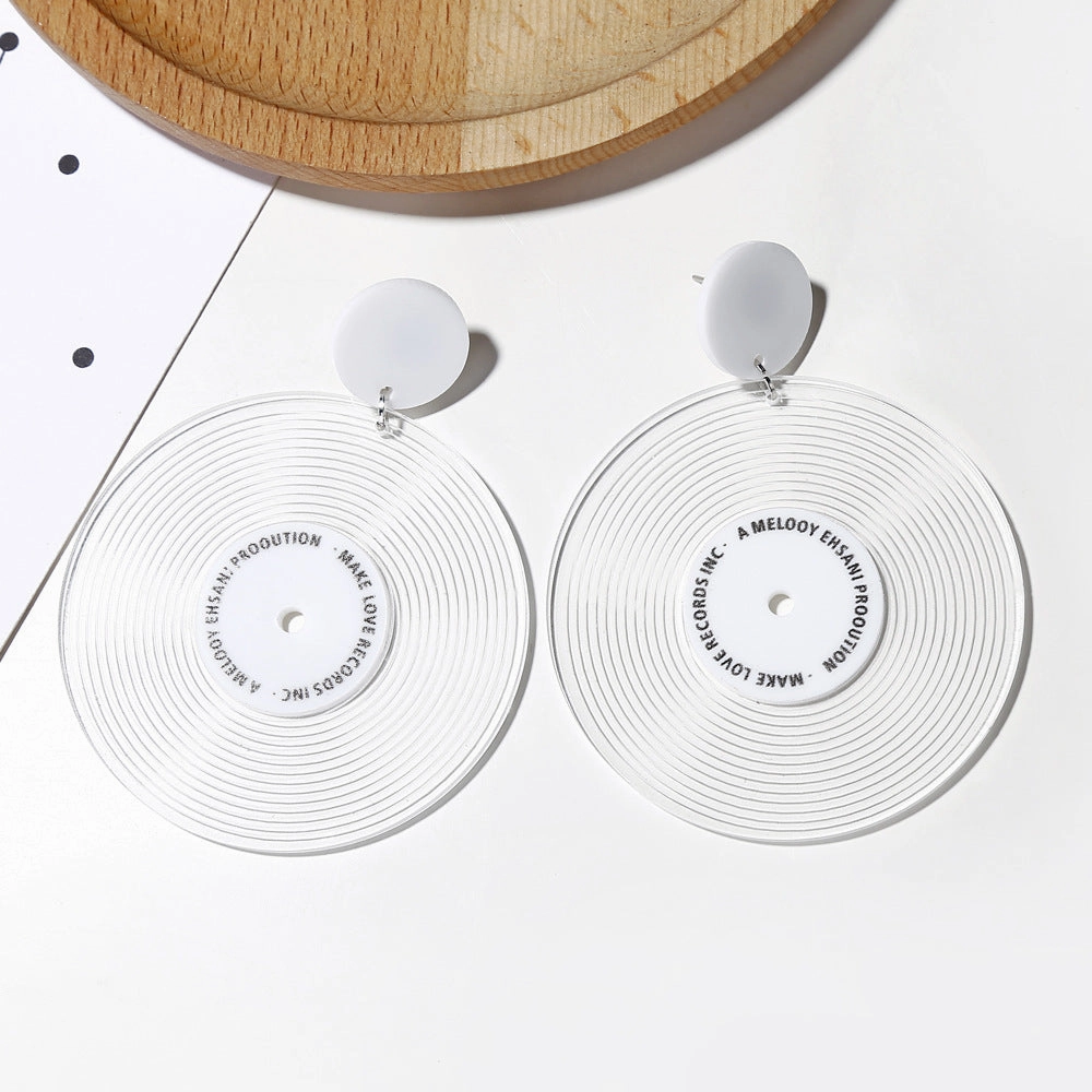 Wholesale Vinyl Round Acrylic Ear Studs