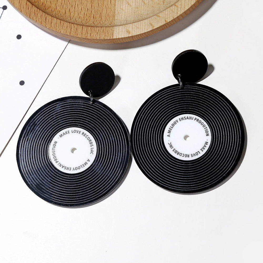 Wholesale Vinyl Round Acrylic Ear Studs