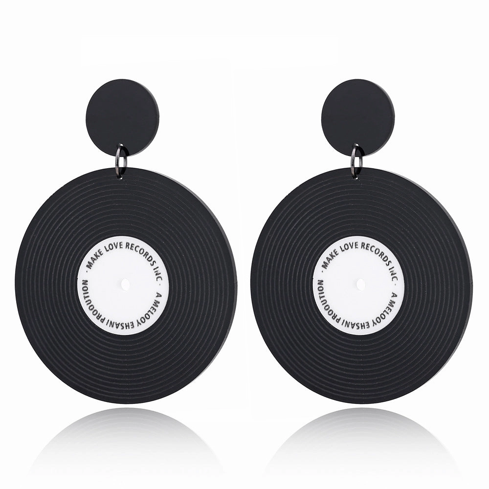 Wholesale Vinyl Round Acrylic Ear Studs