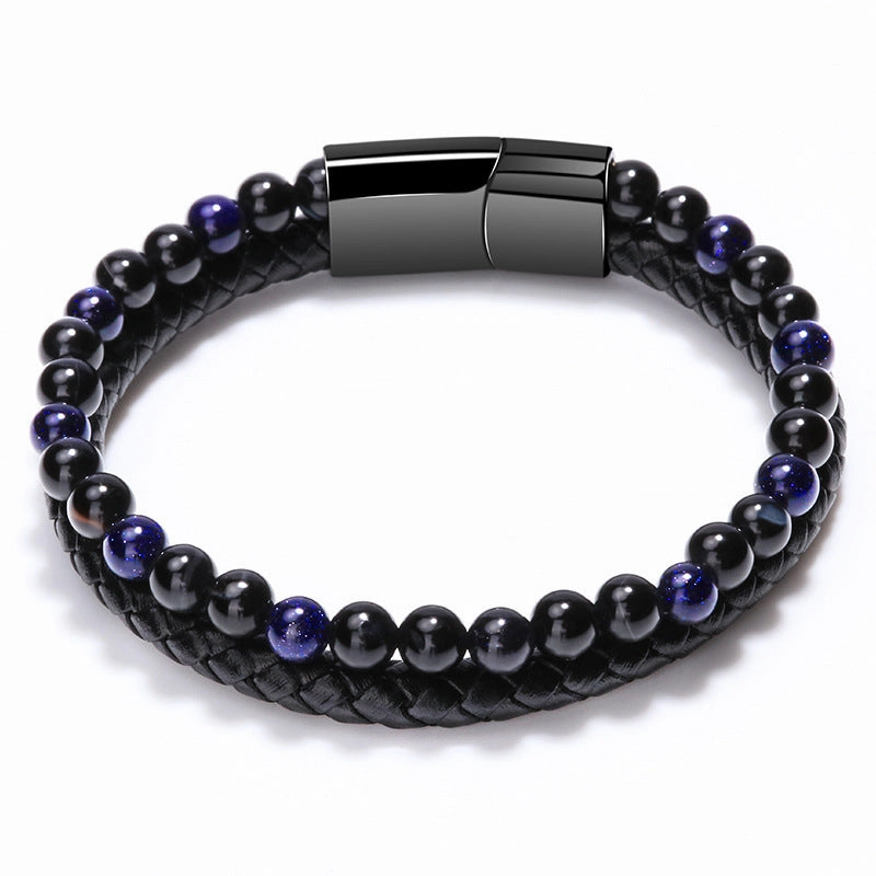 Wholesale Volcanic Natural Stone Tiger Eye Beads Bracelet