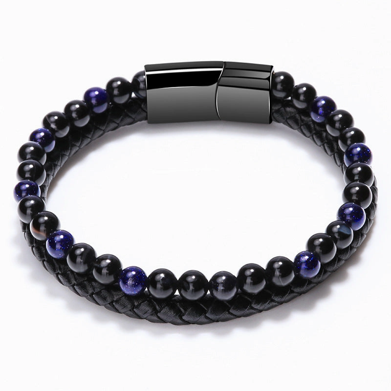 Wholesale Volcanic Natural Stone Tiger Eye Beads Bracelet