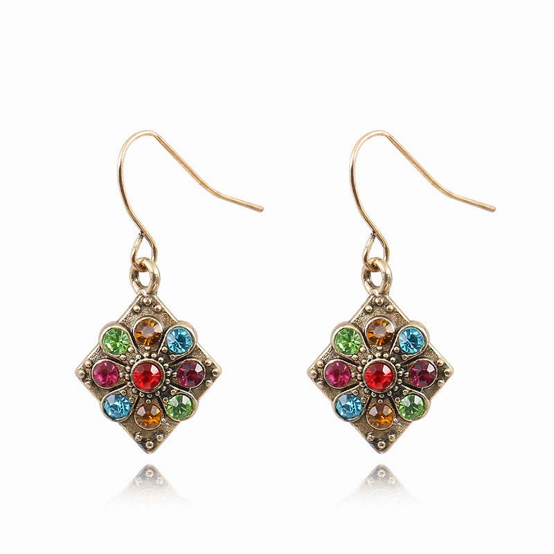 Wholesale Water Drop Alloy Set Earrings