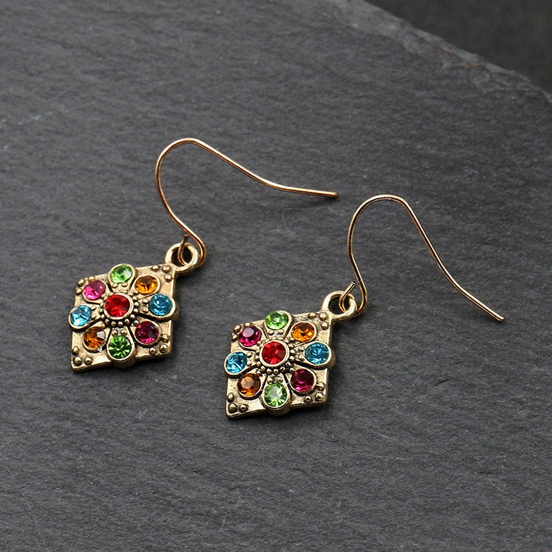 Wholesale Water Drop Alloy Set Earrings