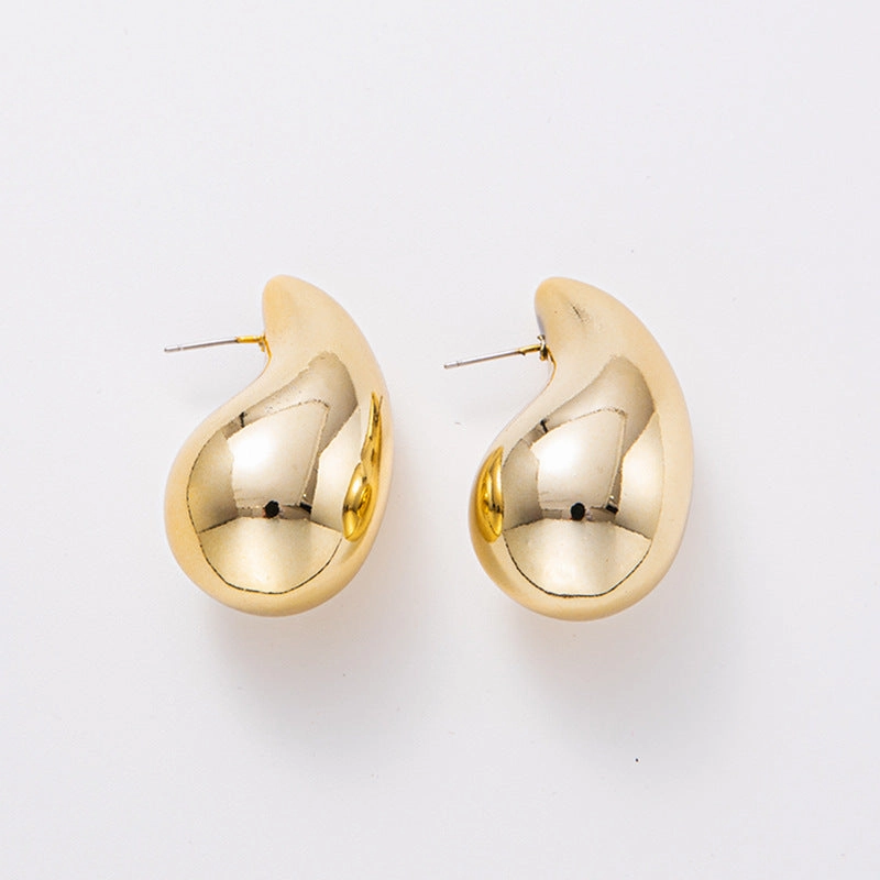 Wholesale Water Droplet Electroplated Acrylic Earrings