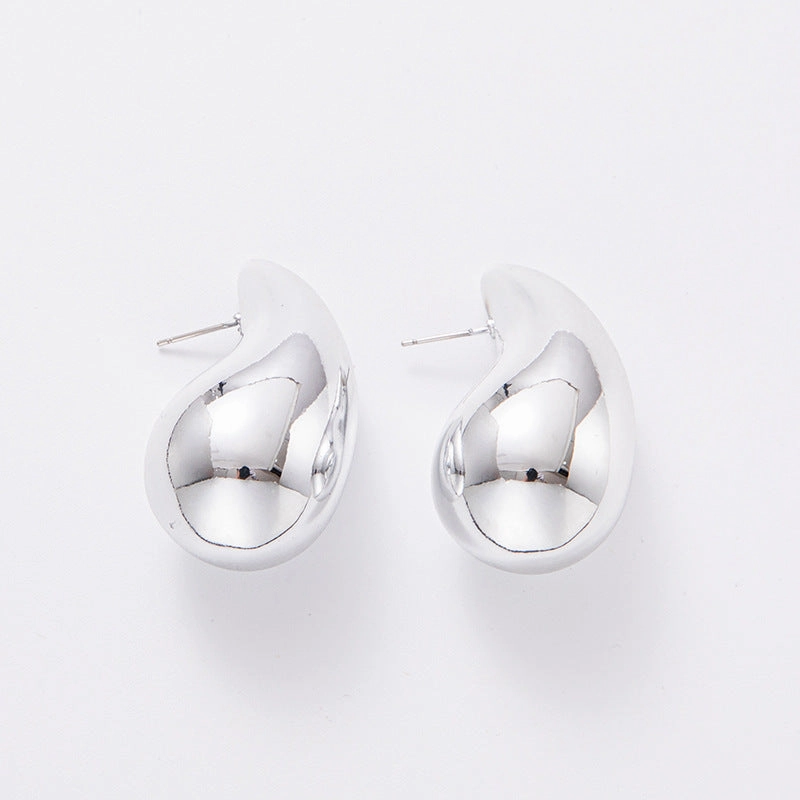 Wholesale Water Droplet Electroplated Acrylic Earrings