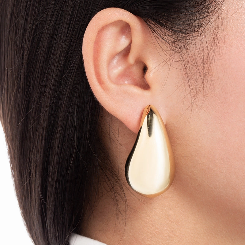 Wholesale Water Droplet Electroplated Acrylic Earrings