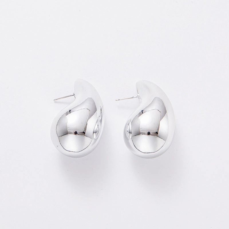 Wholesale Water Droplet Electroplated Acrylic Earrings